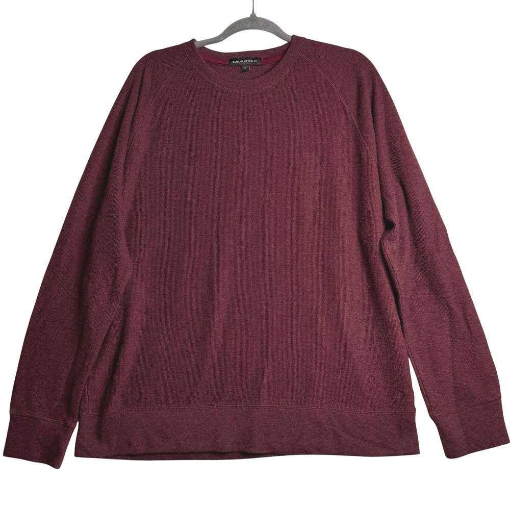 NEW Banana Republic Sweater Knit‎ Pullover Crewneck Sweatshirt Cozy Men's XL